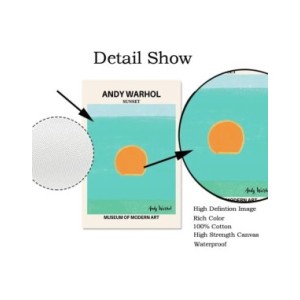 Póster abstracto con estampado de Matisse, pintura en lienzo azul, Amanecer, sol, Bauhaus, mercado de flores, arte de pared, dec