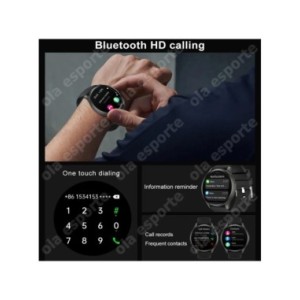 Reloj inteligente Amoled para hombre y mujer, pulsera deportiva con llamadas telefónicas, Bluetooth, NFC, Monitor de temperatura