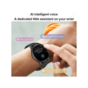 Reloj inteligente Amoled para hombre y mujer, pulsera deportiva con llamadas telefónicas, Bluetooth, NFC, Monitor de temperatura