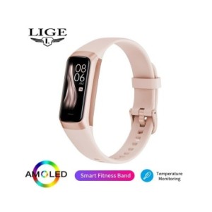 LIGE-reloj inteligente deportivo para hombre y mujer, accesorio de pulsera resistente al agua con Monitor de ritmo cardíaco y te