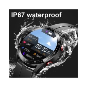 Reloj inteligente deportivo ECG + PPG para hombre, pulsera con llamadas, Bluetooth, láser, presión arterial, resistente al agua 