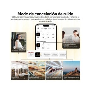 QCY-auriculares inalámbricos H3 ANC 43dB, cascos híbridos con cancelación activa de ruido, Bluetooth 5,4, Audio de alta resoluci