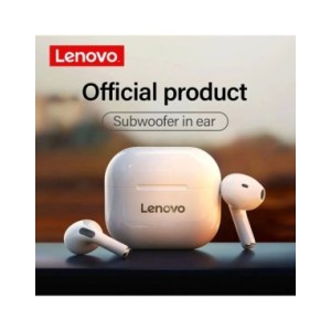 Lenovo Auricular Inalámbrico TWS, Audífonos Originales, Bluetooth, Control Táctil, Cascos Deportivos, Estéreo, Accesorio para Te