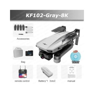Dron KF102 con GPS, cuadricóptero plegable sin escobillas, cámara Profesional 8K HD, 2 ejes, cardán, antivibración, fotografía a