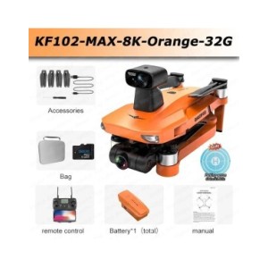 Dron KF102 con GPS, cuadricóptero plegable sin escobillas, cámara Profesional 8K HD, 2 ejes, cardán, antivibración, fotografía a