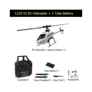Modelo de Dron C129 UAV para exteriores, helicóptero RC, control remoto de 4 canales, retención de altitud de carga, juguete de 