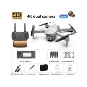 Dron profesional E99 Pro con cámara Dual 4K, cuadricóptero con WIFI, flujo óptico, evitación de obstáculos, fotografía aérea