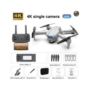 Dron profesional E99 Pro con cámara Dual 4K, cuadricóptero con WIFI, flujo óptico, evitación de obstáculos, fotografía aérea
