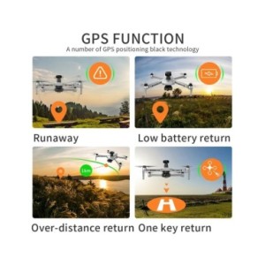 KF102 / KF102MAX Dron 4K Profesional con cámara HD 5G WiFi GPS 2 ejes antivibración cardán Quadcopter Motor sin escobillas Mini 