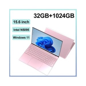 Ordenador portátil de 15,6 pulgadas para oficina, Notebook con pantalla 1080P, DDR4, 2TB, SSD, Windows 11 Pro, Intel N5095, 5G/2