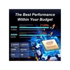 Ordenador portátil de 15,6 pulgadas para oficina, Notebook con pantalla 1080P, DDR4, 2TB, SSD, Windows 11 Pro, Intel N5095, 5G/2