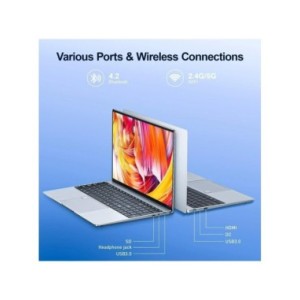 Ordenador portátil de 15,6 pulgadas para oficina, Notebook con pantalla 1080P, DDR4, 2TB, SSD, Windows 11 Pro, Intel N5095, 5G/2