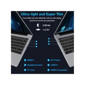 Ordenador portátil para juegos de 14 pulgadas, 12ª generación, Intel Alder Lake N100, 12G, DDR5, 4800MHz, 256GB/512GB, SSD, Wind