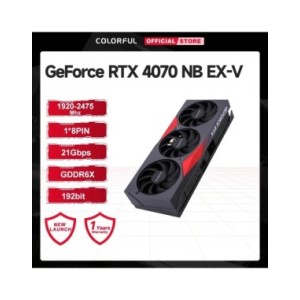 Tarjeta gráfica colorida GeForce RTX 4070 NB EX-V GDDR6x, 192bit, 2745MHz, NVIDIA GPU 4070 RTX, videojuego para escritorio Comp