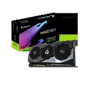 GIGABYTE-tarjeta de vídeo AORUS GeForce RTX4070 MASTER, 12GB, GPU, DDRX6, 21Gbps, 192bit, PCI-E 4,0, 21Gbps, 16 pinx1, 2595MHz, 