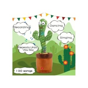 Juguetes de Cactus parlantes para bebés, niños y niñas, cantar, imitar, grabar, repetir lo que dices, Sunny Cactus Up Plus, 1 ud