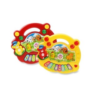 Juguete Musical con sonido de Animal para bebé, Teclado de Piano, instrumento Musical eléctrico intermitente, juguetes educativo