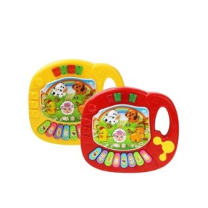 Juguete Musical con sonido de Animal para bebé, Teclado de Piano, instrumento Musical eléctrico intermitente, juguetes educativo