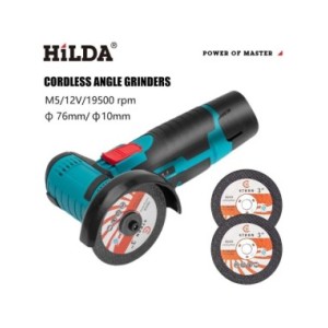 HILDA-Mini amoladora angular recargable, herramienta de pulido, rectificadora para cortar Diamante, herramientas eléctricas inal