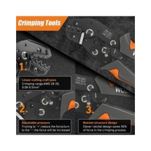 Alicates prensados para electricista, herramienta de prensado, abrazadera de Terminal eléctrico, Conector de prensado electrónic