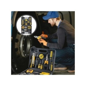 Juego de Herramientas para el hogar, Kit de herramientas de mano pequeñas de reparación General, estuche de almacenamiento para 