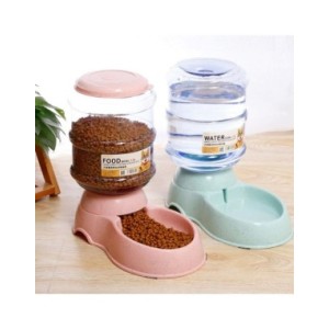 Alimentadores automáticos para perros, botella de agua de plástico, tazón para gatos, dispensador de agua potable para perros, t