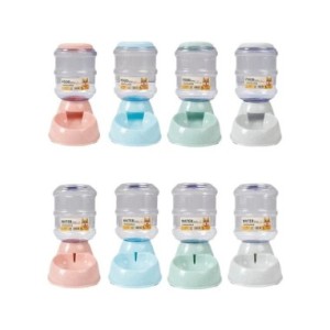 Alimentadores automáticos para perros, botella de agua de plástico, tazón para gatos, dispensador de agua potable para perros, t