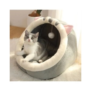 Cama plegable de dibujos animados para gato, cama lavable y extraíble para dormir profundamente, esterilla para perro pequeño, c