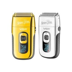 VGR-Afeitadora eléctrica recargable de 3 velocidades para Barba y pelo para hombres, máquina de afeitar de cabeza calva, Afeitad