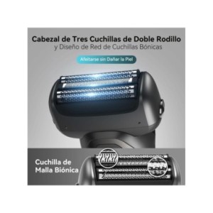 Kensen-Afeitadora eléctrica S20 para hombre, máquina de afeitar 3D flotante con cuchilla, lavable, tipo C, recargable por USB, p