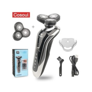 Afeitadora eléctrica para hombres, máquina de afeitar potente para Barba, recargable, impermeable, venta al por mayor, envío dir