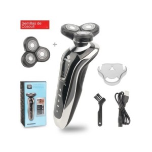 Afeitadora eléctrica para hombres, máquina de afeitar potente para Barba, recargable, impermeable, venta al por mayor, envío dir