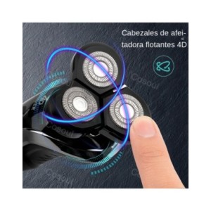 Afeitadora eléctrica para hombres, máquina de afeitar potente para Barba, recargable, impermeable, venta al por mayor, envío dir