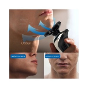Afeitadora eléctrica para hombres, máquina de afeitar potente para Barba, recargable, impermeable, venta al por mayor, envío dir