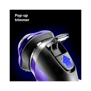 Afeitadora eléctrica portátil con pantalla LED para hombre, máquina de afeitar Facial, recortadora de barba