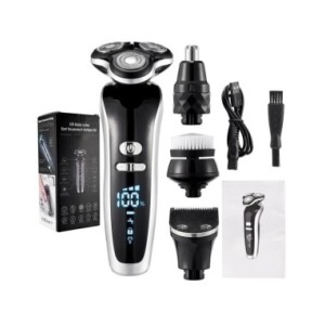 Afeitadora eléctrica 4D para hombres, cortadora de pelo eléctrica recargable por USB, cortadora de pelo profesional, maquinilla 