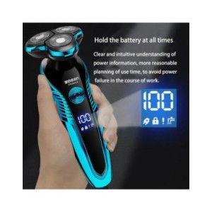 Afeitadora eléctrica lavable y recargable para hombres, máquina de afeitar de corte de pelo, recortadora de barba, uso Dual en s
