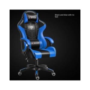 Silla ergonómica para juegos con reposapiés y función de masaje para una máxima comodidad