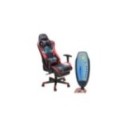 WOLTU-silla giratoria para juegos de carreras, asiento de piel sintética con inclinación de 155 °, soporte Lumbar para relajarse