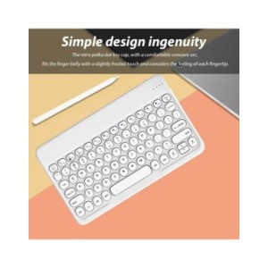 Español Teclado y ratón Bluetooth para iOS, Android, sistema Windows, tableta portátil recargable, iPad MatePad, teléfono celula