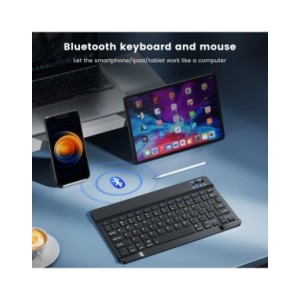 Teclado inalámbrico compatible con Bluetooth para Android, IOS, Windows Mini, 78 teclas para juegos, PC, iPad, tableta