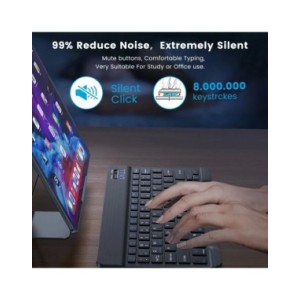 Teclado inalámbrico compatible con Bluetooth para Android, IOS, Windows Mini, 78 teclas para juegos, PC, iPad, tableta