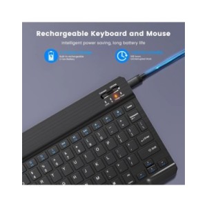 Teclado inalámbrico compatible con Bluetooth para Android, IOS, Windows Mini, 78 teclas para juegos, PC, iPad, tableta