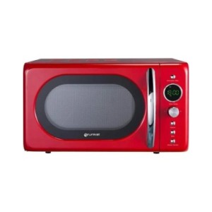 Microondas vintage Grunkel MWDGR, 20L, Digital, Rojo
