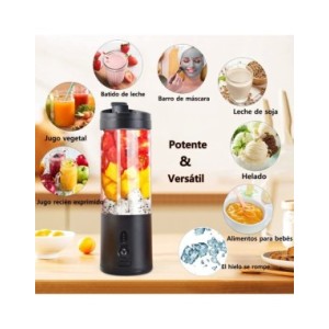 Mini licuadora portátil eléctrica, exprimidor de frutas, batidora de zumo fresco de naranja, multifunción, recargable, mezclador