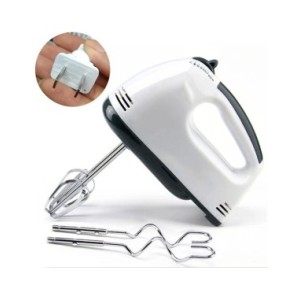 Batidor de huevos eléctrico de 100W y 7 velocidades, batidor de alimentos manual, agitador de huevos, herramientas de cocina par