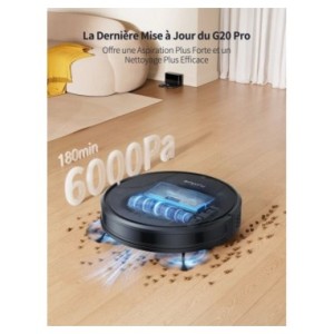 Robot aspirador y escoba con cable g20pro4500 PA, tres en uno, aplicación de autocarga fuerte, control remoto y control por voz