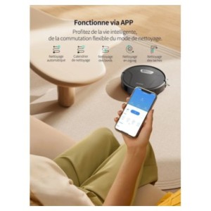 Robot aspirador y escoba con cable g20pro4500 PA, tres en uno, aplicación de autocarga fuerte, control remoto y control por voz