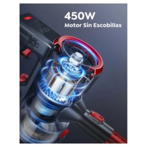 BUTURE-aspiradora inalámbrica de mano para el hogar, dispositivo potente de 450W, 33000Pa, con pantalla táctil, 55 Min de tiempo