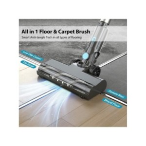 PRETTYCARE P1 Pro Aspiradora sin cable, potente aspiradora de varilla de 30 Kpa con motor sin escobillas, pantalla táctil LED, 4